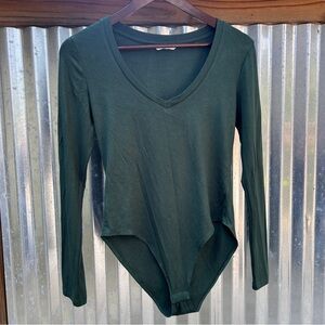 V-Neck Long Sleeve Bodysuit